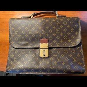Authentic Louis Vuitton Combination Briefcase, circa early to mid 1970s